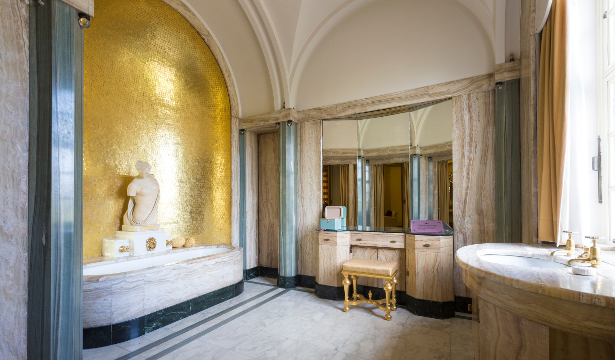 The luxury bathroom at Eltham Palace